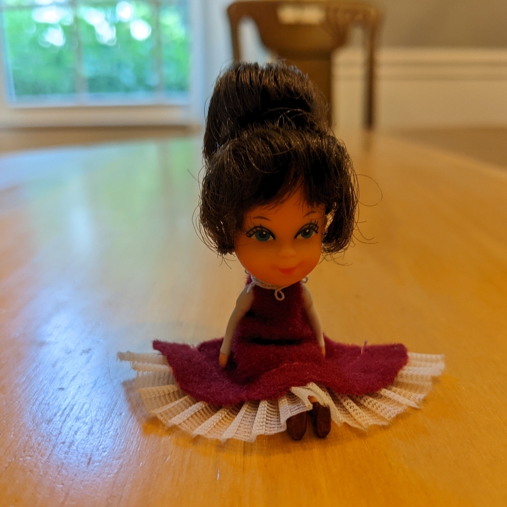 Storykin Liddle Kiddle Miniature Jointed Doll 1980 Mattel 3" Tall